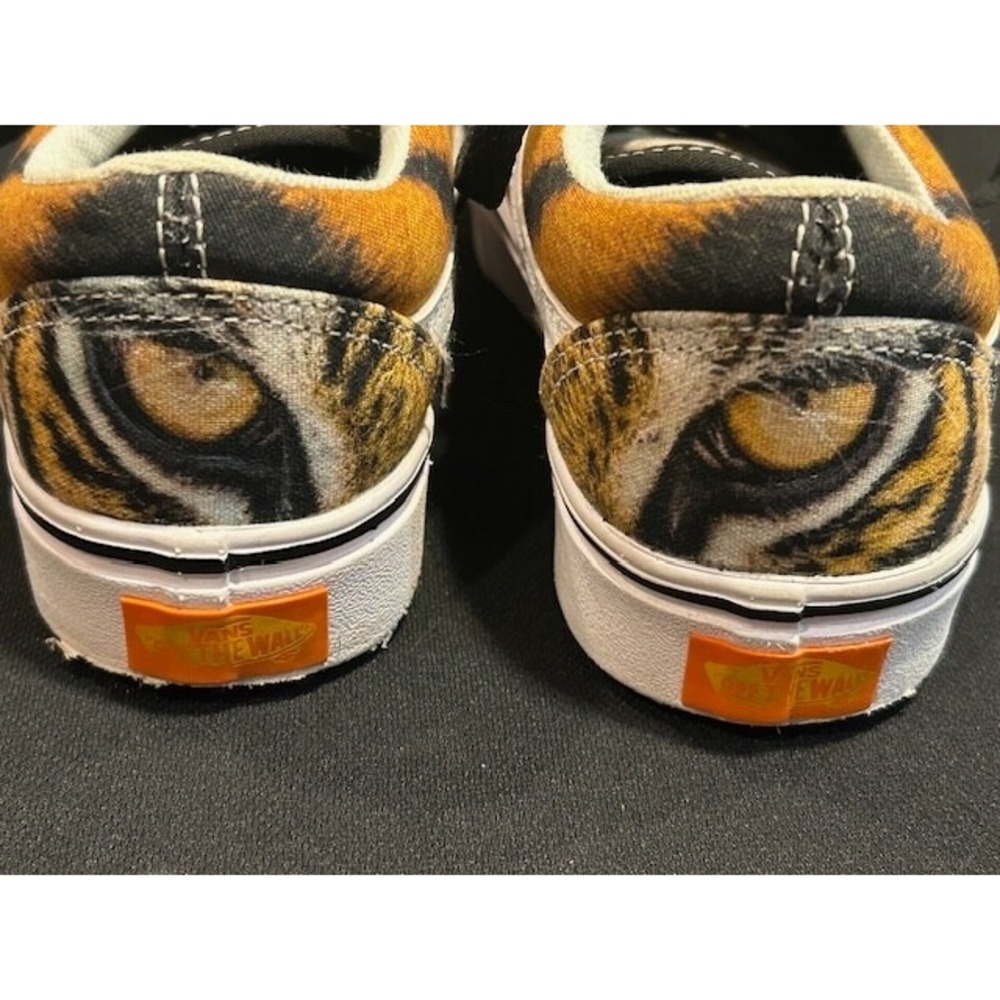 VANS Old Stool Discovery Project Cat Lace Up Kid Shoes Animal Print -‎ Size 3